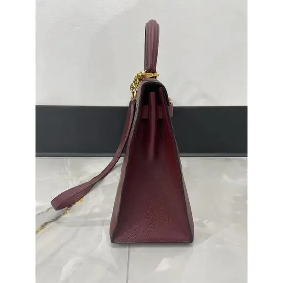 HERMES KELLY 32 SELLIER HANDBAG - Picture 4 of 10